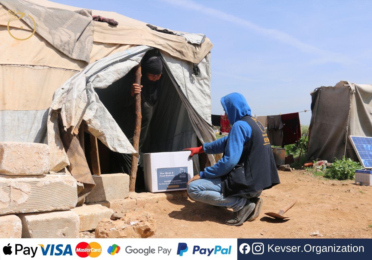 Relief distribution to families in need